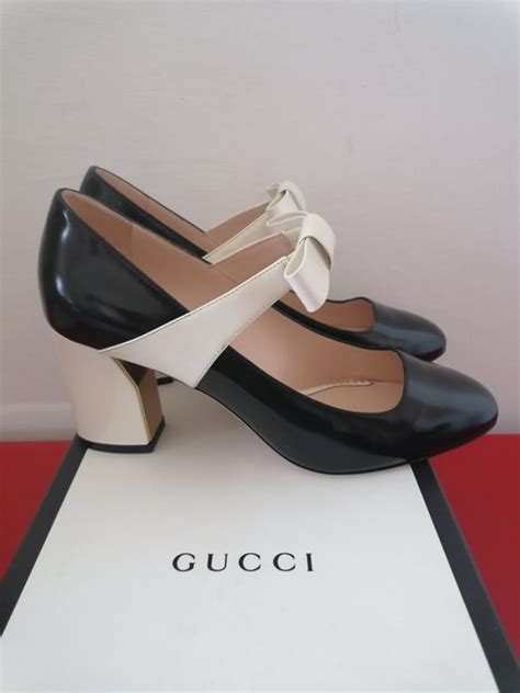 tacco gucci perle+|Scarpette Gucci in Pelle Bianco taglia 39 EU .